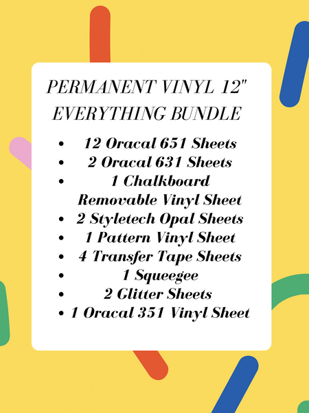 Permanent Vinyl 12" Everything Bundle